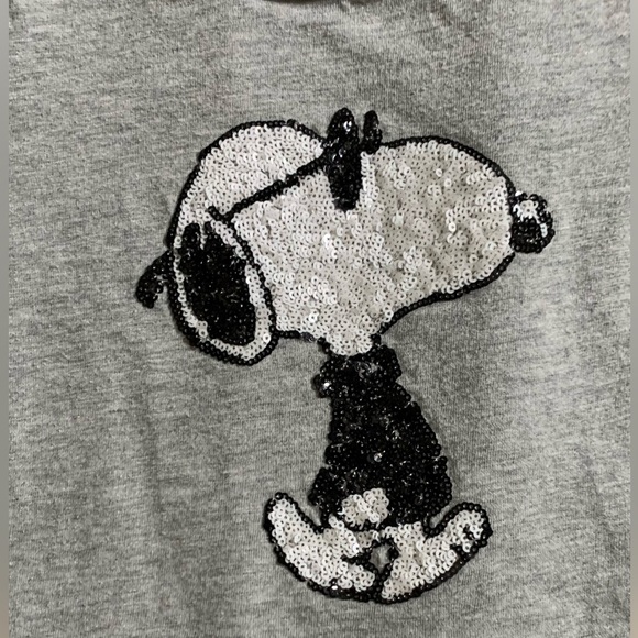 Gap Kids Peanuts Snoopy sequin shirt - Picture 2 of 6